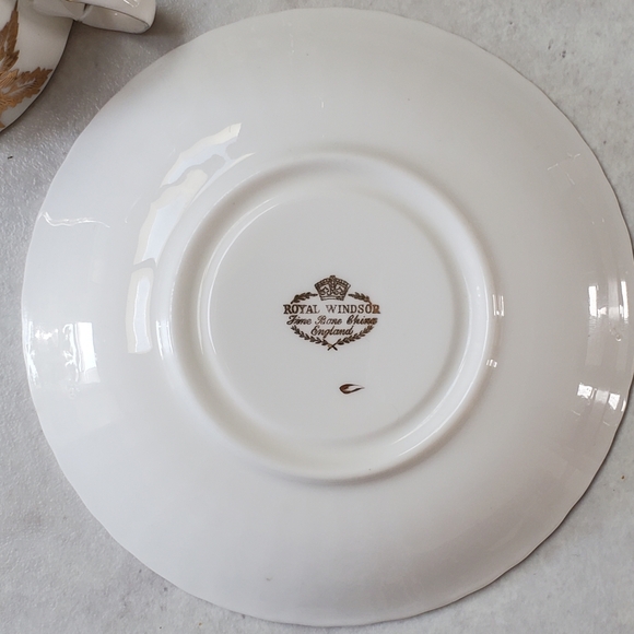 Vintage Niagra Falls Canada Royal Windsor Bone China Teacup & Saucer England - Picture 4 of 6